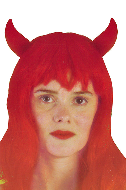 Halloween Red Devil Wig-0